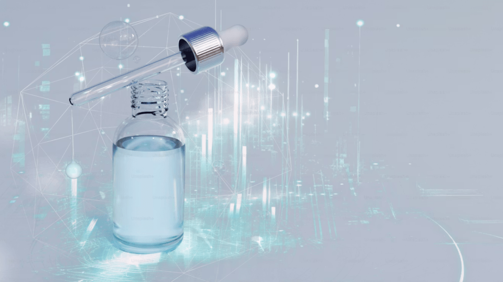 detailed AI skin report showing skin health metrics and personalized skincare routine suggestions